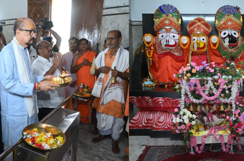 राज्यपाल रमेन डेका ने किए महाप्रभु श्री जगन्नाथ भगवान के दर्शन