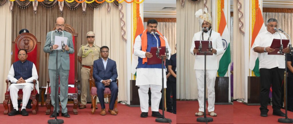 राज्यपाल डेका ने दिलाई तीन मंत्रियों को शपथ