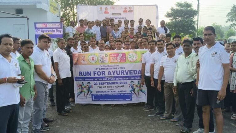 राष्ट्रीय आयुर्वेद दिवस पर हुआ रन फॉर आयुर्वेदा का आयोजन