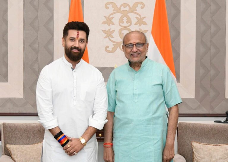 चिराग पासवान ने नव-निर्वाचित उपराष्ट्रपति को दी शुभकामनाएं