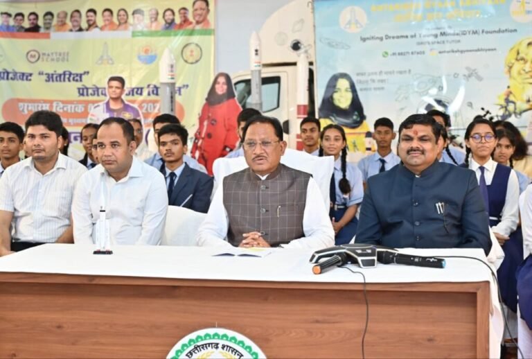 ग्रुप कैप्टन शुभांशु शुक्ला की उपलब्धि देश के युवाओं के लिए प्रेरणादायी: मुख्यमंत्री साय