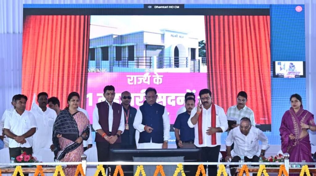 छत्तीसगढ़ की तरक्की का आधार बनेंगे महतारी सदन: मुख्यमंत्री विष्णु देव साय