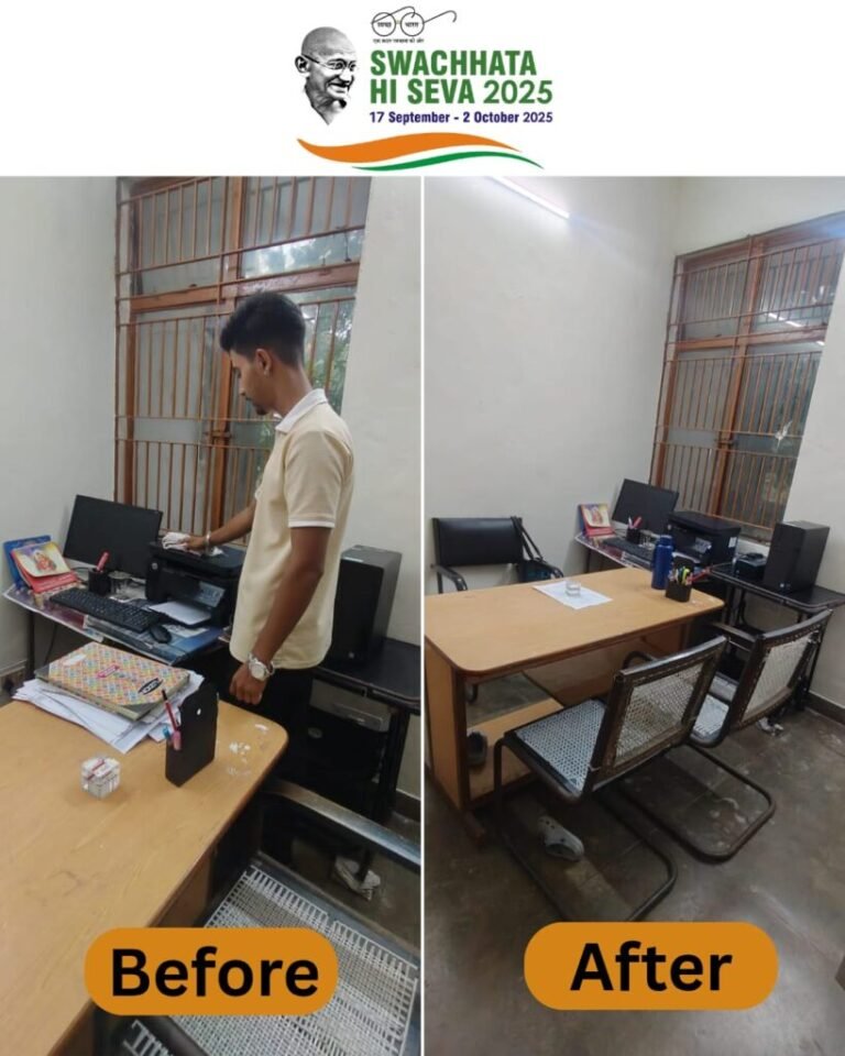 स्वच्छता ही सेवा थीम के तहत पीआईबी रांची ने चलाया स्वच्छता अभियान