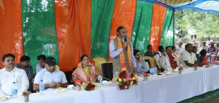 उप मुख्यमंत्री विजय शर्मा ने उत्तर बस्तर कांकेर के दूरस्थ ग्राम माहला के ग्रामीणों से किया वर्चुअल संवाद