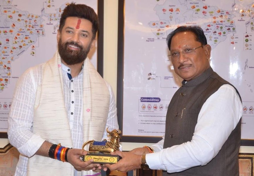 मुख्यमंत्री विष्णुदेव साय की केंद्रीय मंत्री चिराग पासवान के साथ अहम मुलाकात, राज्य में खाद्य प्रसंस्करण को मिलेगी नई दिशा