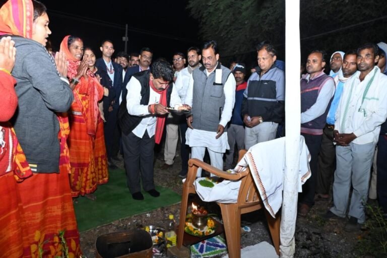 उपमुख्यमंत्री विजय शर्मा ने 1.98 करोड़ रूपए के विकास कार्यों का किया भूमिपूजन