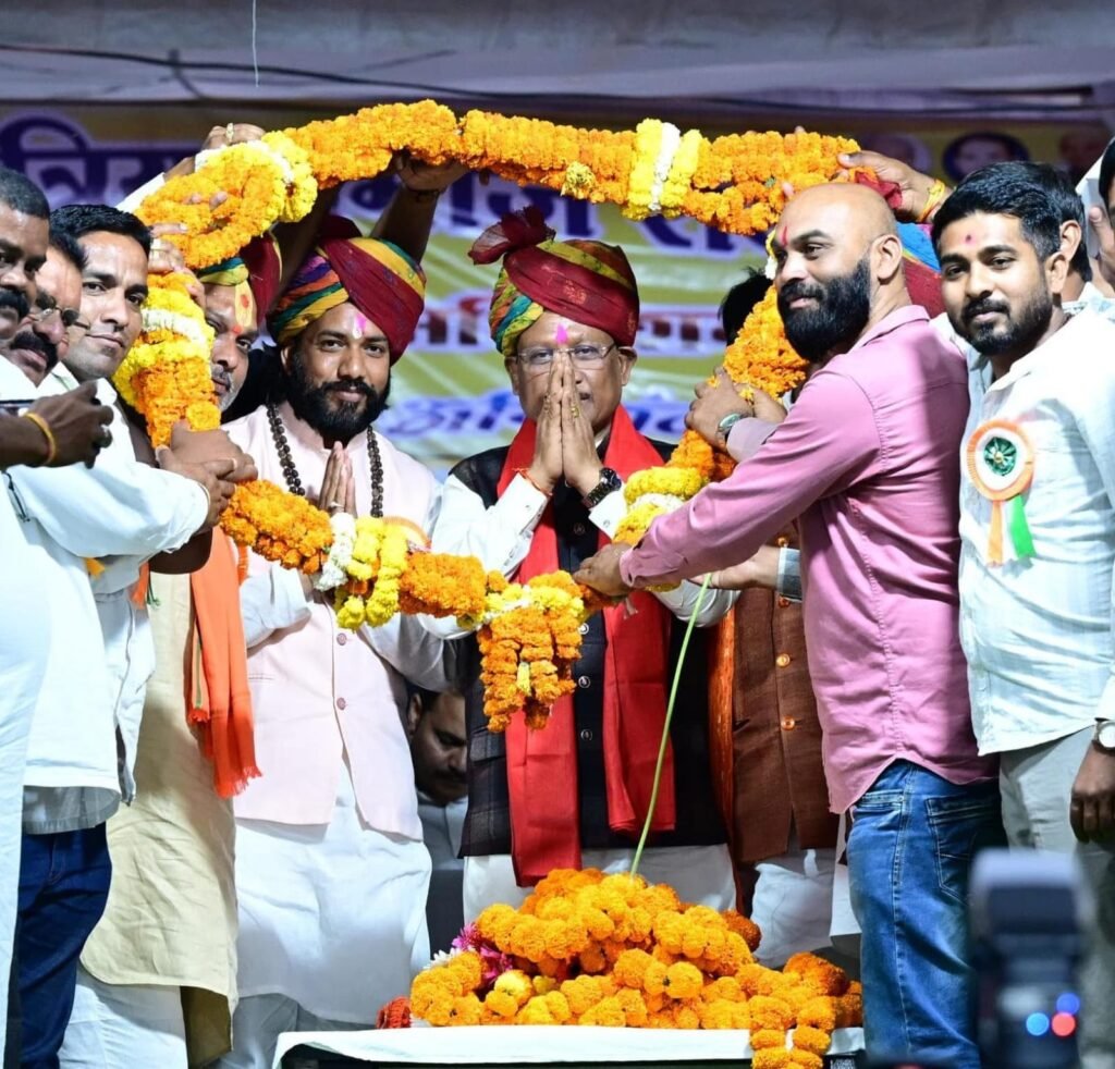 चन्द्रनाहू कुर्मी क्षत्रिय समाज के अधिवेशन में शामिल हुए मुख्यमंत्री साय