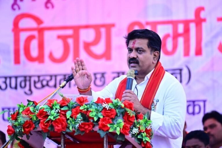 उपमुख्यमंत्री विजय शर्मा ने नगर पंचायत बोड़ला को 6 करोड़ के विकास कार्यों की दी सौगात