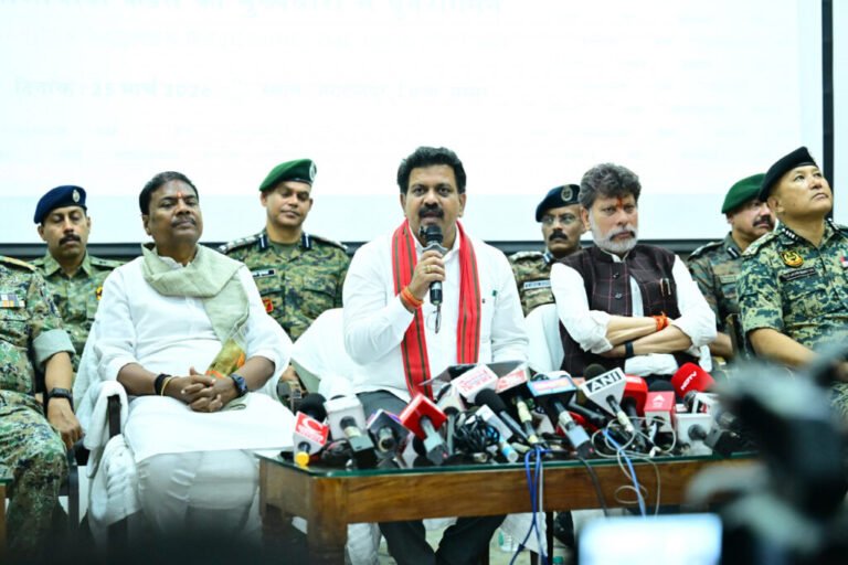 छत्तीसगढ़ 31 मार्च 2026 तक सशस्त्र नक्सलवाद से होगा पूर्णतः मुक्त – उपमुख्यमंत्री विजय शर्मा