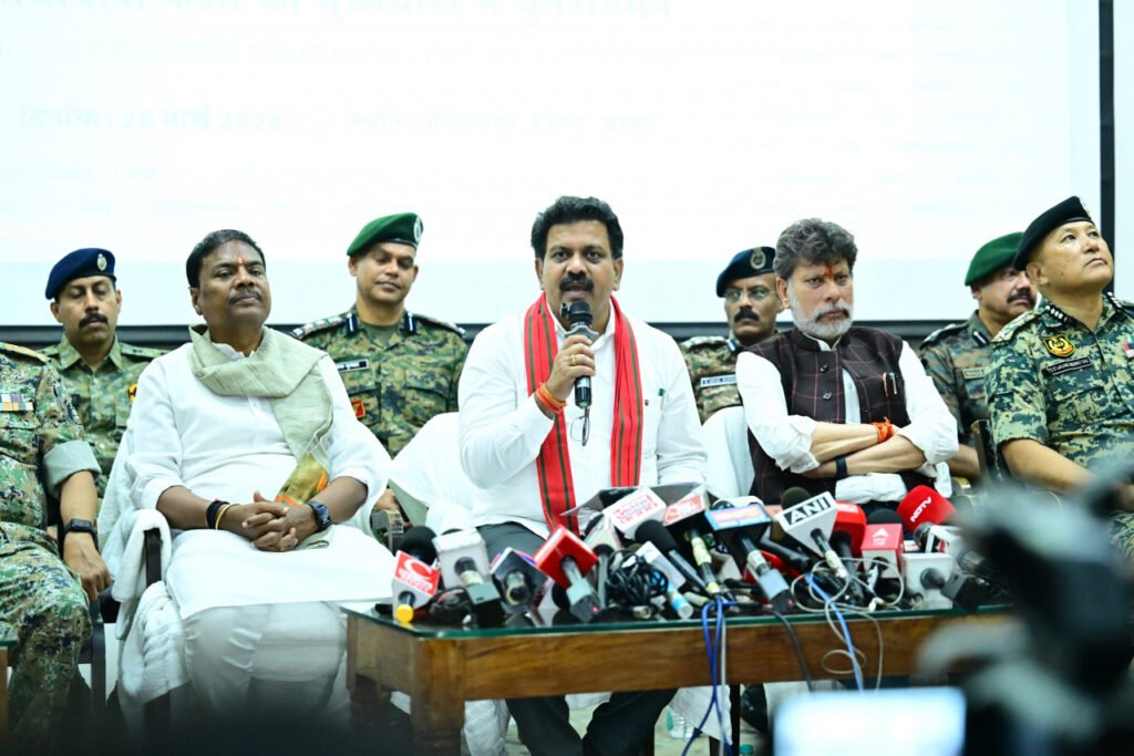 छत्तीसगढ़ 31 मार्च 2026 तक सशस्त्र नक्सलवाद से होगा पूर्णतः मुक्त – उपमुख्यमंत्री विजय शर्मा