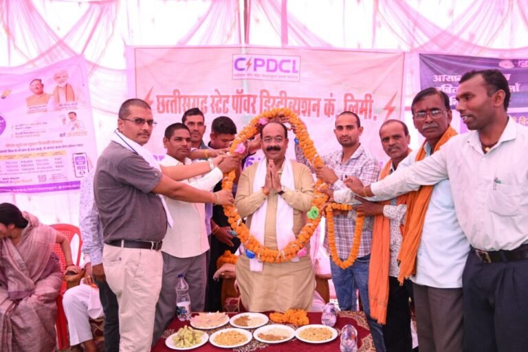 उप मुख्यमंत्री अरुण साव ने नवलपुर में सब स्टेशन क्षमता विस्तार का किया लोकार्पण, 10 गांवों को बिजली समस्या से मिलेगी राहत