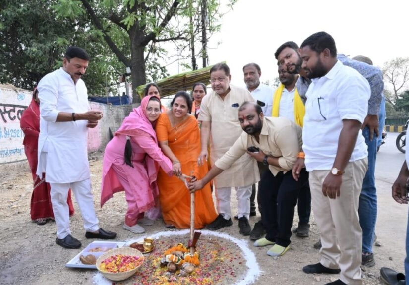 विधायक सुनील सोनी और महापौर मीनल चौबे ने लगभग 90 लाख रूपये के नवीन विकास कार्यों का भूमिपूजन किया