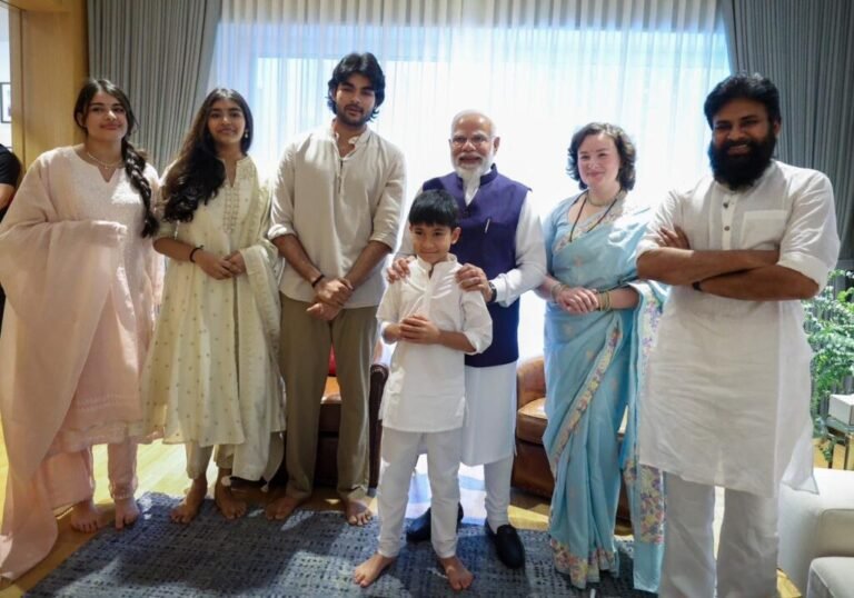 पीएम मोदी ने चंद्रबाबू नायडू के आवास पर उनके परिवार से मुलाकात की