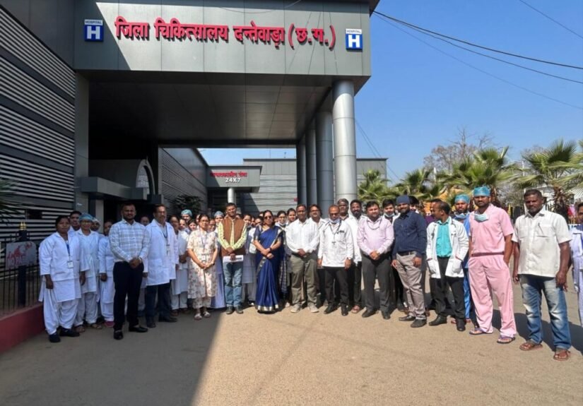 स्वास्थ्य के क्षेत्र में राष्ट्रीय पटल स्थान बना रहा है दंतेवाड़ा का जिला चिकित्सालय