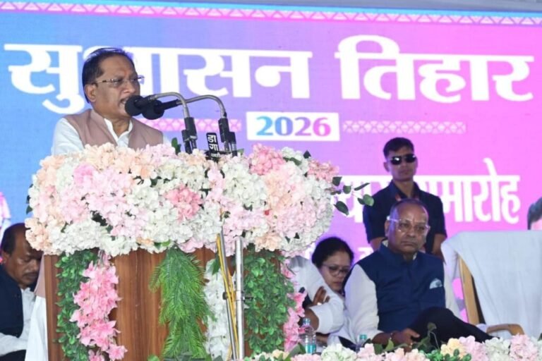 मुख्यमंत्री साय ने धमतरी में सुशासन तिहार के तहत 465 करोड़ रुपये के 102 विकास कार्यों की दी सौगात