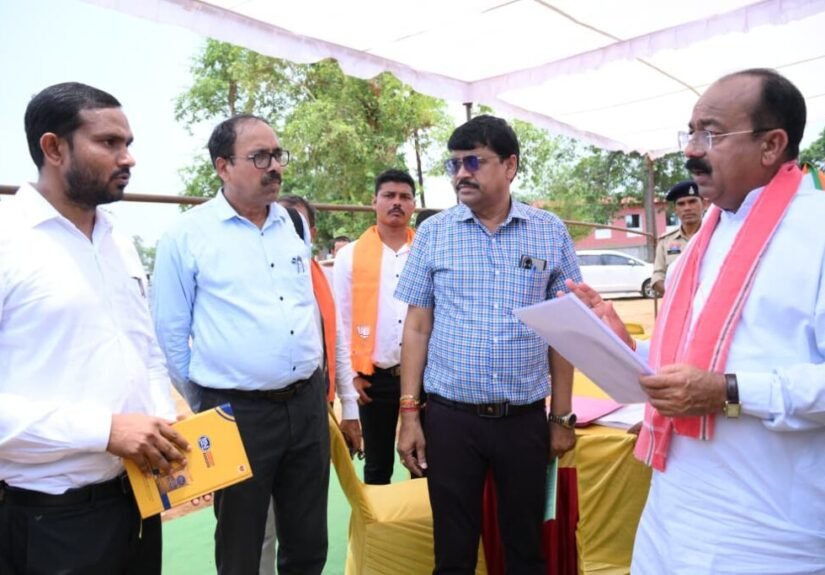 उप मुख्यमंत्री अरुण साव का बस्तर में निर्माण कार्यों का निरीक्षण जारी