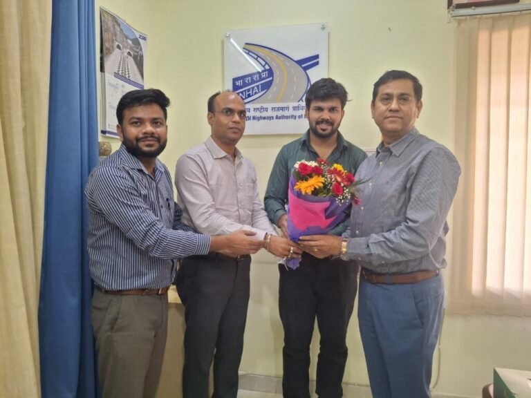 एनएचएआई रायपुर के नए क्षेत्रीय अधिकारी आलोक कुमार ने संभाला पदभार