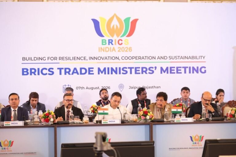 भारत की ब्रिक्‍स अध्यक्षता 2026 के तहत जयपुर में 16वीं ब्रिक्‍स व्यापार मंत्रियों की बैठक सफलतापूर्वक संपन्न