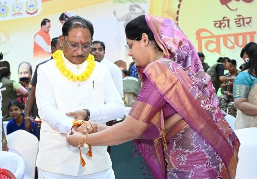बहनों ने बांधी स्नेह की डोर, ‘विष्णु भैया’ ने दिया सुरक्षा और सम्मान का भरोसा