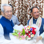 मुख्यमंत्री साय ने छत्तीसगढ़ के पूर्व राज्यपाल विश्वभूषण हरिचंदन से की सौजन्य भेंट