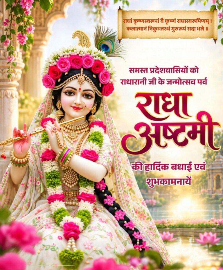 राधाष्टमी पर वित्त मंत्री ओपी चौधरी ने प्रदेशवासियों को दी हार्दिक बधाई एवं शुभकामनाएं
