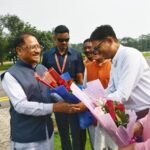 रायगढ़ पहुंचने पर मुख्यमंत्री विष्णुदेव साय का हुआ भव्य स्वागत
